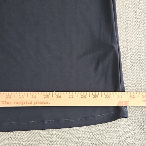 R&M Richards Woman 2 Piece Dress Suit Navy with Blue Embellishments Quiet Luxury - Picture 10 of 16